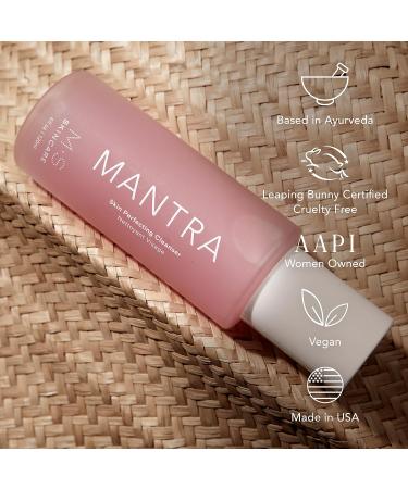 Mantra Skin Perfecting Vegan Cleanser - 4 fl oz Glass Bottle | Natural Skincare for All Skin Types - Buy Online on GoSupps.com