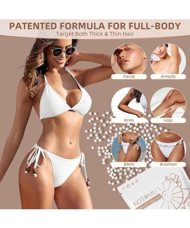 KOTAMU Waxing Beads - Unscented Hard Wax for Full Body Hair Removal | Organic 1lb Pack for Sensitive Skin | Ideal for Face Eyebrows Armpits Legs & Bikini - Buy Online on GoSupps.com