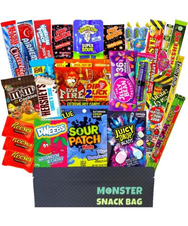 30 American sweets from the USA in a box also as a gift idea or for parties - TikTok trend sweets XXL Mix with American Candy
