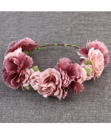 ULTNICE Flower Wreath & Headband - Boho Flower Crown for Bridesmaids & Girls - Stylish Hair Accessory - Buy Online on GoSupps.com