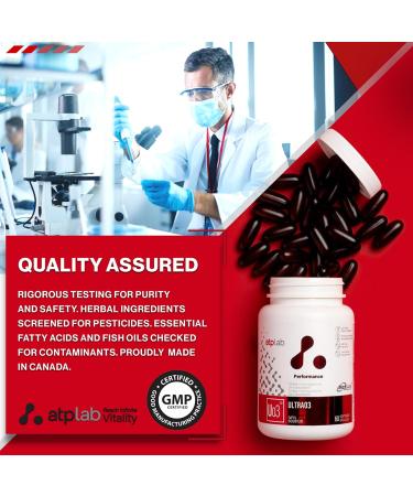 ATP LAB - Ultra 03 60 Softgels - Omega-3 Fatty Acid Supplements - MaxSimil Fish Oil Omega 3 Supplements - Cardiovascular Health - Buy Online on GoSupps.com
