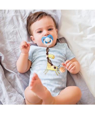CJiangpo Silicone Rugby Pacifier Clips - Rugby Themed Teether Toy for Boys and Girls - Set of 2 - Perfect Baby Shower or Birthday Gift - Buy Online on GoSupps.com