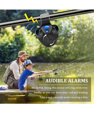 4 PCS Electronic Fishing Bite Alarm Set - Sensitive Sound Indicator with LED Lights for Day and Night Carp Fishing - Buy Online on GoSupps.com