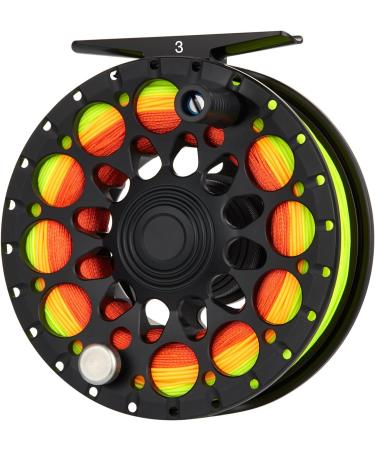 Piscifun Crest Fly Fishing Reel Large Arbor Fully Sealed Drag Saltwater CNC-machined Aluminum Alloy Fly Reel 5/6  7/8  9/10 (Green Black) Black Crest-3(7/8wt) - Buy Online on GoSupps.com