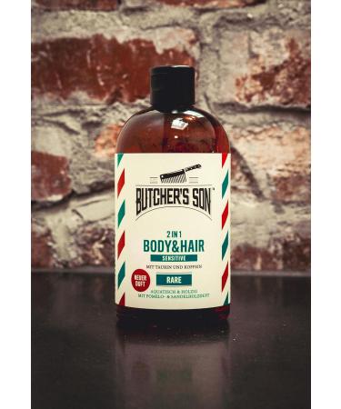 Butchers Son 2in1 Body & Hair Wash - Rare Sensitive Cleansing Moisturizing Sandalwood Scent 420ml - Buy Online on GoSupps.com