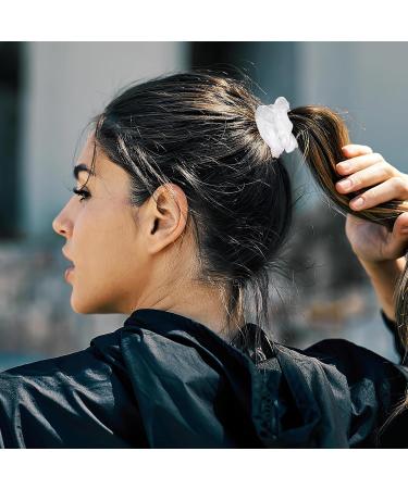 Beaupretty 5-Pack No Damage Hair Ties - Elastic Ponytail Holders for Women & Girls (White) - Soft Scrunchies for Effortless Style - Buy Online on GoSupps.com