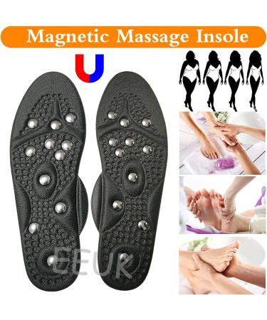 Magnetic Acupressure Insoles for Heel Spurs - Orthopedic Massage Shoe Inserts for High Arches - Men s Size S (EU 35-40) - 1 Pair - Buy Online on GoSupps.com