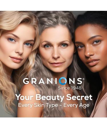 Granions Marine Collagen Pills 2000mg Hydrolyzed Marine Collagen Peptides Hyaluronic Acid Vitamin C Calcium Magnesium Skin Hair Nails Pro Aging Hyaluronic Acid Supplements 180 Tablets Vanilla - Buy Online on GoSupps.com