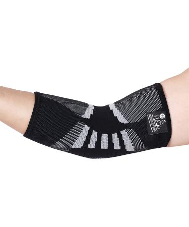 Large Elbow Compression Sleeves (1 Pair) - Tendonitis Support for Prevention & Recovery - Buy Online on GoSupps.com