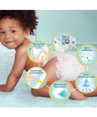 Pampers Premium Protection Size 3 (58 Pieces) - Midi Diapers 6-10kg Big Pack | International Shipping Available - Buy Online on GoSupps.com