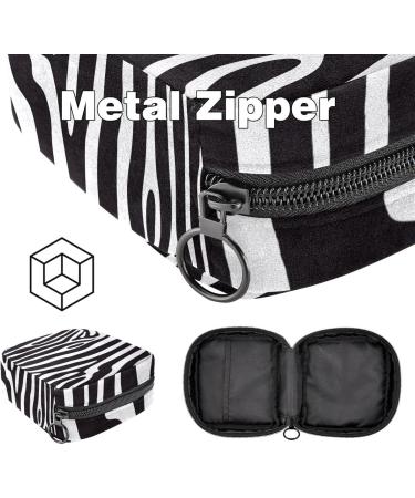 Aesthetic Women's Binding Bags - Zebra Pattern Large Menstrual Cup Pocket Multi-Colored Inserts & Zipper - Shop Internationally! - Buy Online on GoSupps.com
