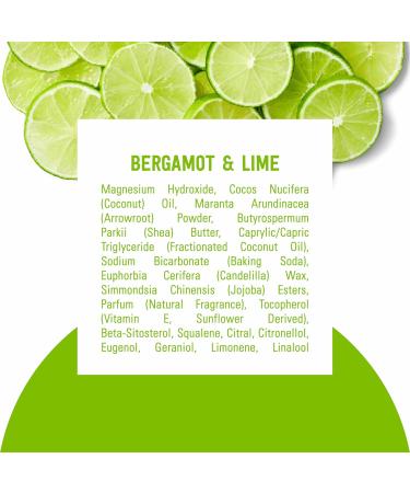 Schmidt's Aluminum-Free Vegan Deodorant Bergamot & Lime 4 Count for Women and Men with 24 Hour Odor Protection Natural Ingredients Cruelty-Free 2.65 oz - Buy Online on GoSupps.com