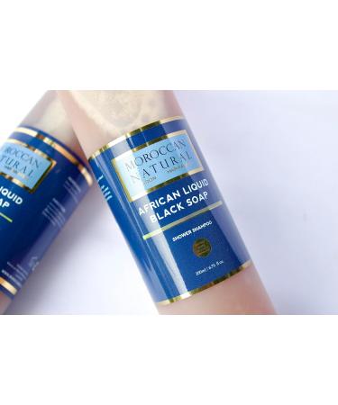 Moroccan Natural: African Liquid Black Soap (200ml) - Helping Communities across Africa - Buy Online on GoSupps.com