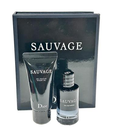 Dior SAUVAGE Perfume & Shower Gel Men Travel MINI SET (Perfume 10 ML / 0.34 Fl Oz & Shower Gel 20 ml) - Buy Online on GoSupps.com