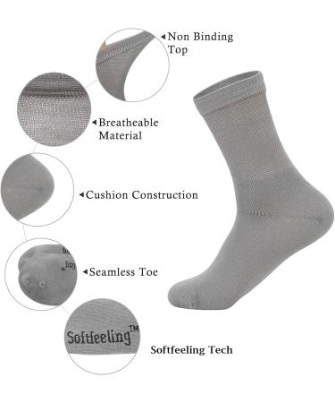 Zando Bamboo Ankle Socks 6 Pack - Men & Women Non-binding Athletic Crew Socks - Buy Online on GoSupps.com