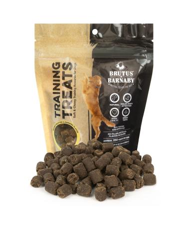 BRUTUS & BARNABY Training Treats for Dogs - Peanut Butter & Banana - All-Natural Healthy Low Calorie Vegan Treat - Great to Use for Rewards in Training Your Puppy Or Dog Peanut Butter & Banana 8 Ounce (Pack of 1)