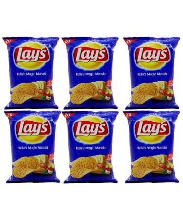 Great Bazaar Lays India's Magic Masala 52g (6 Pack) - Authentic Indian Flavors | Buy Online - Buy Online on GoSupps.com