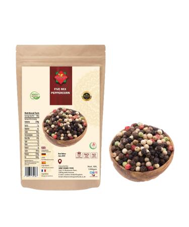 Five Mixed Pepper Corns (100g/3.52oz) | Mixed Pepper Corns | Premium Quality | 100% Natural | Authentic | No Additives - Buy Online on GoSupps.com