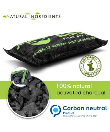 Buy Schuhdeo Activated Carbon Shoe Deodorant Inserts - 8 Pack with Nail Clip | Eliminate Foot Odor & Sweat - 75g Each | International Shipping - Buy Online on GoSupps.com
