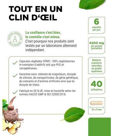 Glucomannane de la racine de konjac - 240 g lules - fortement dos avec 4200 mg par portion journali re - optimis avec du chrome - v g talien - Buy Online on GoSupps.com