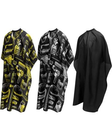 FEBSNOW Professional Hair Cutting Cape, 3 Pcs Hairdressing Salon Cape for Styling Coloring Hair Hair Cutting Cape Accessories - Buy Online on GoSupps.com