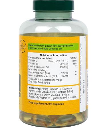 Holland & Barrett Cold Pressed Evening Primrose Oil 1500mg - 120 Capsules - Buy Online on GoSupps.com
