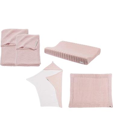 Meyco Knitted 100% Cotton 2-Wedge Changing Mat Cover 45 x 70 cm Multi-Coloured Pink - Buy Online on GoSupps.com