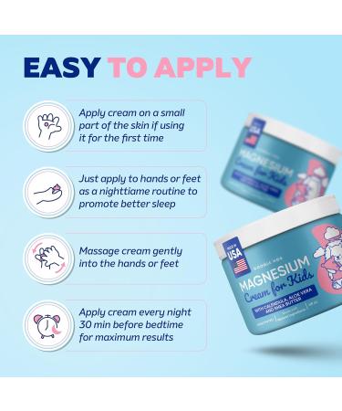 DOODLE HOG Magnesium Cream for Kids - Soothing Relief & Relaxation with Calendula Aloe Vera Shea Butter - Bedtime Magnesium Lotion for Kids Sleep - (4 oz Unscented) - Buy Online on GoSupps.com