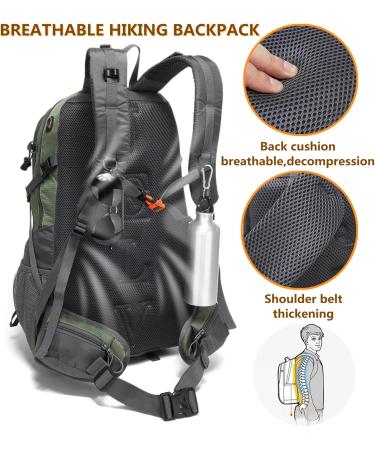 JIELV 45L Waterproof Hiking Backpack - Lightweight Camping Daypack for Men and Women (Green) - Buy Online on GoSupps.com