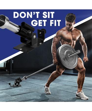 Yes4All Deluxe T-Bar Row Platform - 360 Swivel, Easy Install - Fits 1 Standard & 2 Olympic Bars (Black) - Buy Online on GoSupps.com