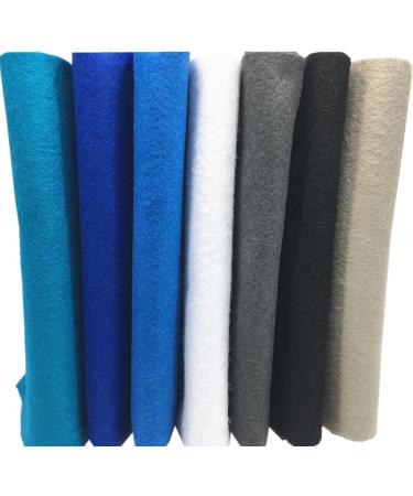 Felt Squares 7pcs Assorted Colors Pack - 18x18 Soft Fabric Sheets for DIY Craft Sewing - Winter Series - Buy Online on GoSupps.com