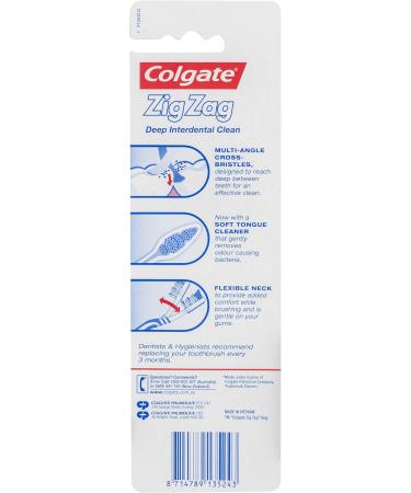 Colgate Zigzag Toothbrush 3 Pack - Buy Online for Fresh Breath | Fast International Shipping - Buy Online on GoSupps.com