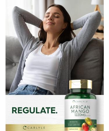 Carlyle African Mango Supplement | 80 Capsules | with Green Tea Extract | Non-GMO Gluten Free 80 Count (Pack of 1) - Buy Online on GoSupps.com