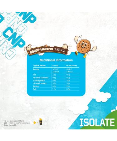 CNP Professional Premium Whey Protein Isolate 60/30 Servings 25g Protein Low Sugar and Fats 1.8kg & 900g 6 New Great Tasting Flavours (Dough-Lightful 1.8kg) Dough-Liteful 1.8kg - Buy Online on GoSupps.com