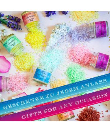 Hallingers Bath Salt Mix Nourishing Program Women Xmas Set/Mix | 24x Mini Glass in Deluxe Box 840g - Buy Online on GoSupps.com