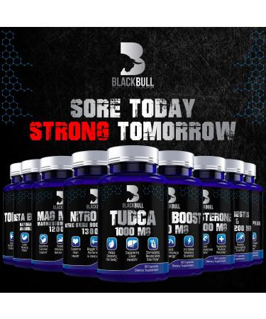 Blackb ll TUDCA 1000mg Capsules with Milk Thistle Liver Detox - 45 Day Supply - Buy Online on GoSupps.com