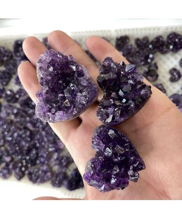 Natural Crystal Rough Natural Heart Shape Amethyst Quartz Crystal Cluster Geode Gemstone Collections Home Decor Valentine's Day Gift (Size : 2-3cm) - Buy Online on GoSupps.com