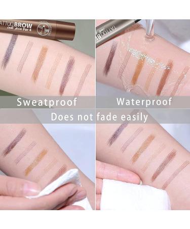 Dark Brown Waterproof Eyebrow Pencil - 24H Stay, Natural Look Makeup Pen - Buy Online on GoSupps.com