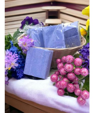 EDMIS Organic Natural Blueberry Soap Set - 4 Handmade Chemical-Free Bar Soaps - Buy Online on GoSupps.com