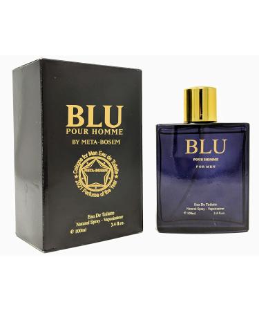 META-BOSEM Blu Pour Homme Men's Cologne Eau de Toilette Natural Spray - Citrusy and Musky - Great Holiday Gift - for All Day Use - a Classic Bottle 3.4 Fluid Ounce/100Ml Blu Pour Homme 3.4 Fl Oz (Pack of 1) - Buy Online on GoSupps.com