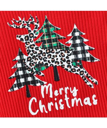 Loalirando Baby First Christmas Romper | Xmas Outfit for Newborns | 3-6 Months Red - Tree Design - Buy Online on GoSupps.com