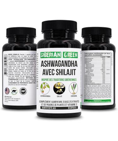 Siberian Green Ashwagandha Complex - 60 Capsules for Stress Relief, Energy Support, and Immune System Recovery - Buy Online on GoSupps.com