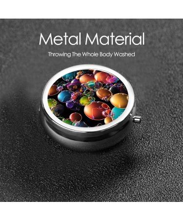 Colorful Rainbow Stars Mini Pill Box | 3 Compartment Travel Organizer | Portable Medicine Case for Home & Office - Buy Online on GoSupps.com