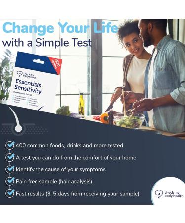 Check My Body Health Essentials: 400-Part Food Intolerance Test Set | Sensitivity & Bioresonance Testing with Home Diary Template - Buy Online on GoSupps.com