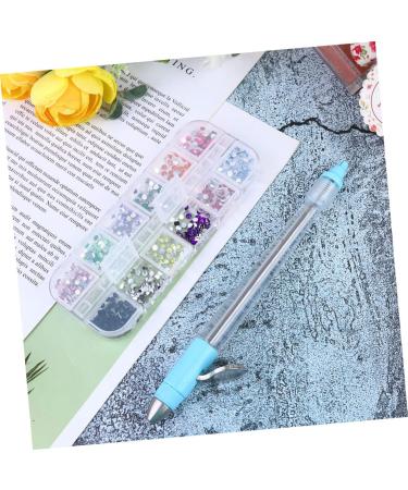 minkissy 1 Set Multifunctional Nail Point Drill Pen Toe Nail Dotting Painting Tools Nail Art Tools Black Nails Rhinestones Nail Sequins Nail Gems and Rhinestones Crystal 3d Pearlescent Blue 16x1cm - Buy Online on GoSupps.com