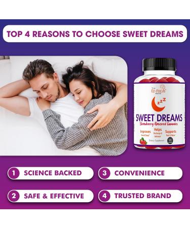Restful Calm Sleep Gummies for Adults - Vegan Strawberry Sleep Aid | 90 Chewable Gummies | Stress Support & Relaxation - 2 Month Supply - Buy Online on GoSupps.com
