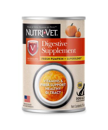 Nutri-Vet Digestive Support Pumpkin Supplements for Dogs, 15 oz.