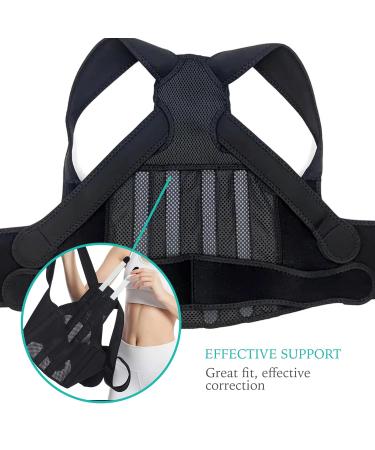 Adjustable Posture Corrector & Back Brace - Relief for Back Pain Muscle Memory Support Medium Size - Buy Online on GoSupps.com