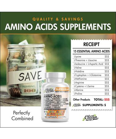 Premium Amino Acids Supplement - L-Lysine L-Threonine L-Leucine & More | International Shipping - Buy Online on GoSupps.com