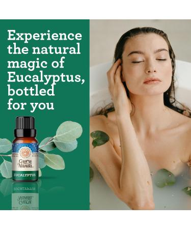 GuruNanda Eucalyptus Essential Oil - 100% Pure Aromatherapy Oil for Diffusers & Massages - Congestion Relief (0.5 Fl Oz - Buy Online on GoSupps.com